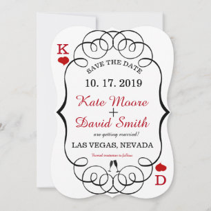 Las Vegas Casino Modern Chic Foto SAVE THE DATE