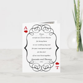 Las Vegas Casino Modernes Chic Foto DANK Dankeskarte