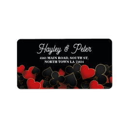 Las Vegas Casino Night Party Adressenaufkleber Adressaufkleber