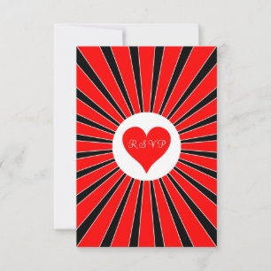 Las Vegas Casino Poker Cards Wedding RSVP Card Karte