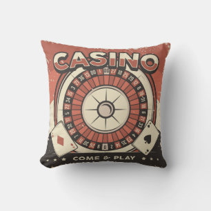 Las Vegas Casino Roulette Wheel Kissen