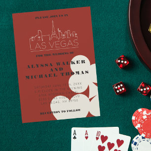 Las Vegas Casino Skyline Einladung zur Hochzeit
