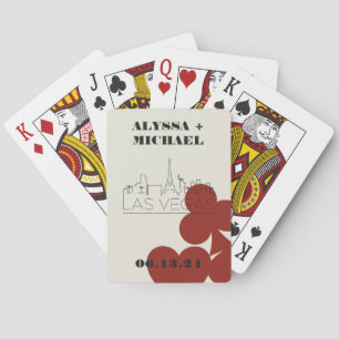 Las Vegas Casino Skyline Gastgeschenk Hochzeit Spielkarten