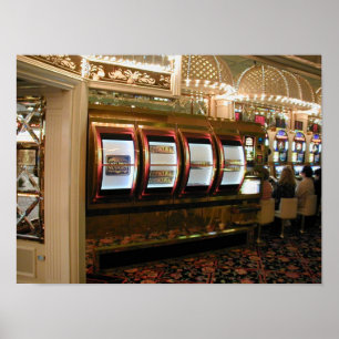 Las Vegas Casino Spielautomat Poster