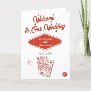 Las Vegas Casino Wedding Order of Service Programm