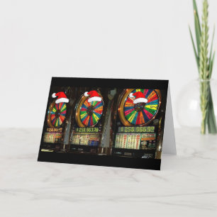 Las Vegas Christmas Slots Feiertagskarte