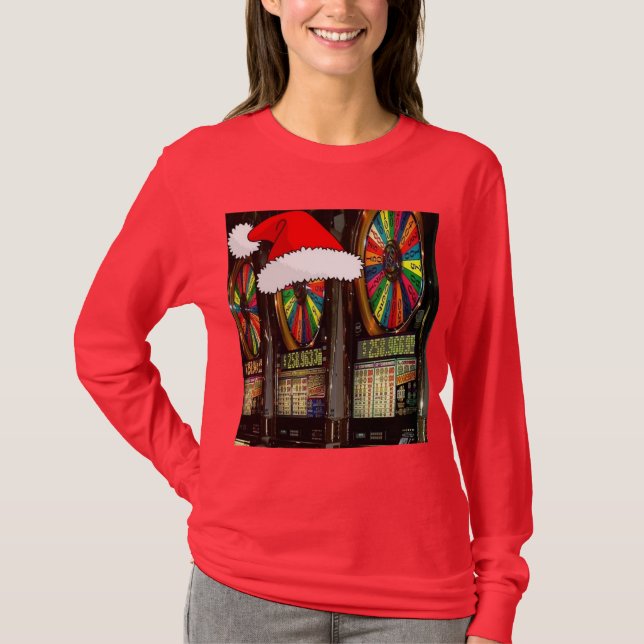 Las Vegas Christmas Slots T-Shirt (Vorderseite)