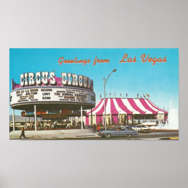 Las Vegas Circus Circus, 1960er Poster (Vorne)