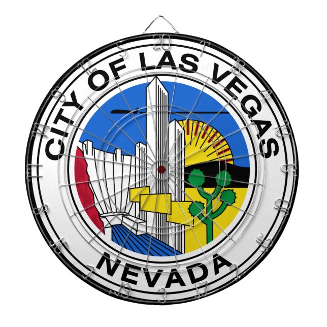 Las Vegas City Siegel (Nevada) Dartscheibe (vorne)