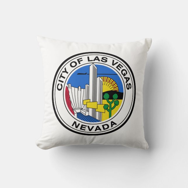 Las Vegas City Siegel (Nevada) Kissen (Vorderseite)