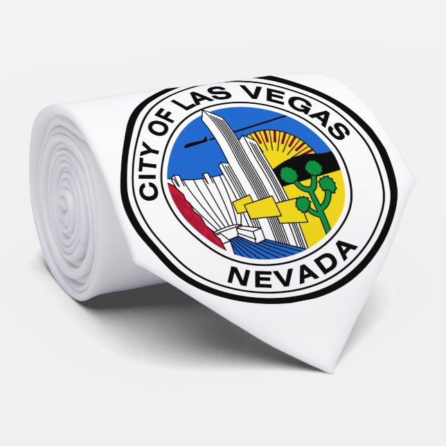 Las Vegas City Siegel (Nevada) Krawatte (Gerollt)