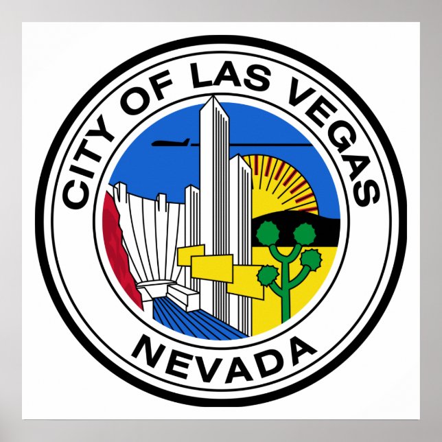Las Vegas City Siegel (Nevada) Poster (Vorne)