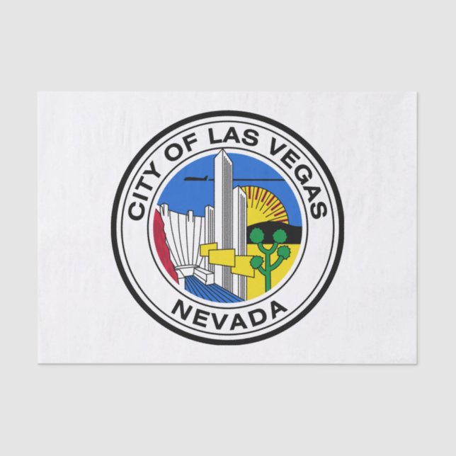 Las Vegas City Siegel (Nevada) Seidenpapier (Vorderseite)