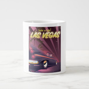 Las Vegas Classic-Autoreiseplakat Jumbo-Tasse