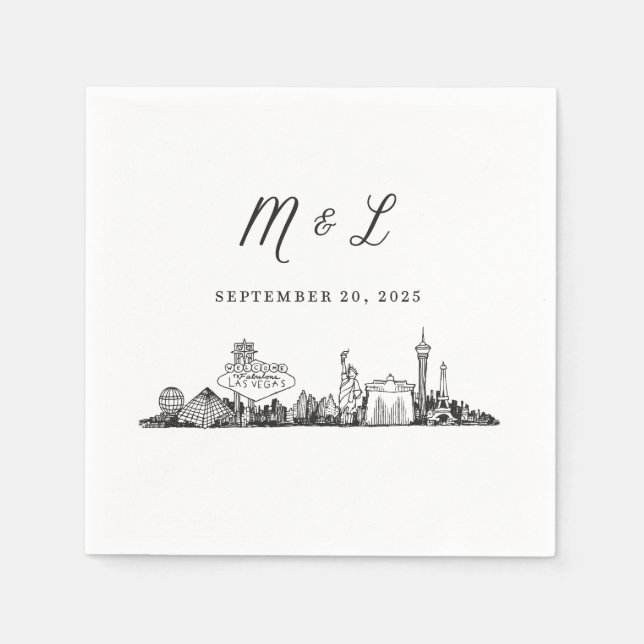 Las Vegas Cocktail Napkins Serviette (Vorderseite)