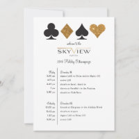 Las Vegas Corporate Event Timeline Gold Glitzer