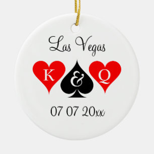 Las Vegas, das kundenspezifischen Monogramm Keramikornament