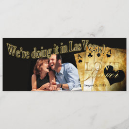 Las Vegas Deluxe Foto Wedding Einladung