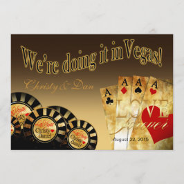 Las Vegas Deluxe Wedding | Sand Einladung
