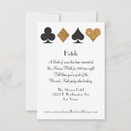 Las Vegas Destiny Gold Glitzer Informationen Einladung