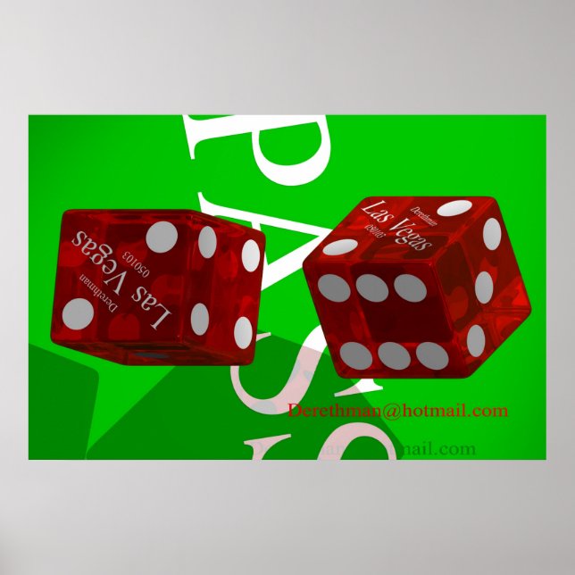 Las Vegas Dice II (Druck) Poster (Vorne)