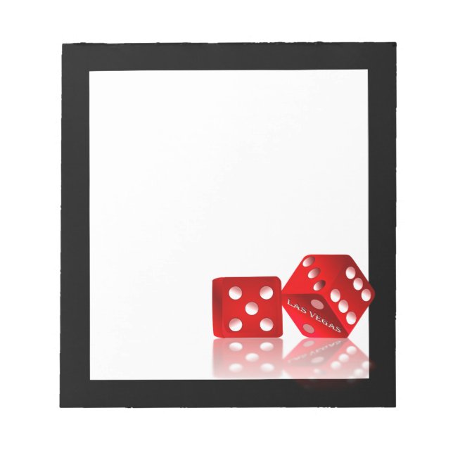 Las Vegas Dice Notizblock (Vorderseite)
