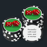 Las Vegas Dice Pokerchips<br><div class="desc">* Grüner Hintergrund mit rotem Las Vegas Dice - ein echter Gamblers Deluxe ! * Nett als Begrüßungsgeschenk, Hochzeitsgeschenke oder personalisiertes Hochzeitsgeschenk von Las Vegas für Ihre Hochzeitsfeier Crew. * Poker-Chips haben neun Farboptionen. * Ändern Sie die Hintergrundfarbe in die Farbe Ihrer Wahl. * Wählen Sie Schriftart Stil, Farbe und...</div>