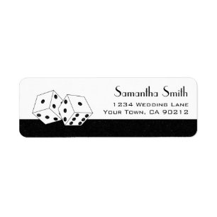 Las Vegas Dice Theme Black & White