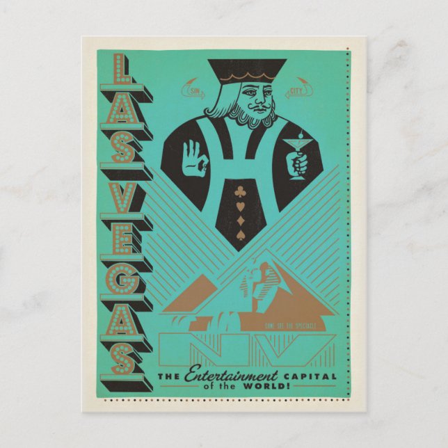 Las Vegas | Die Entertainment-Hauptstadt der Welt Postkarte (Vorderseite)