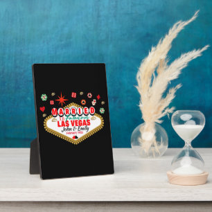 Las Vegas Ehepaar passend für den Urlaub Nevada  Fotoplatte