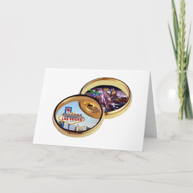 Las Vegas-Ehering-Karte Ankündigung (Vorderseite)