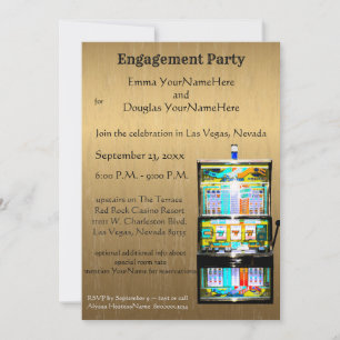 Las Vegas Engagement Party Einladung