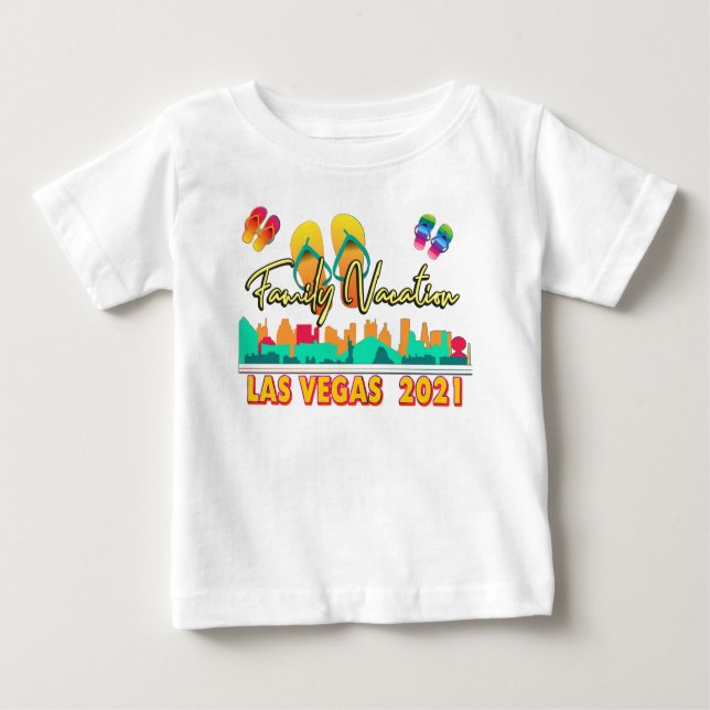 Las Vegas Familienurlaub 2021 Sommersaison T-Shi Baby T-shirt (Vorderseite)