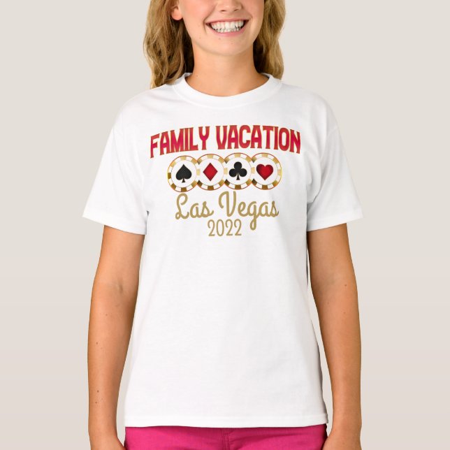 Las Vegas Family Vacation Group Matching T - Shirt (Vorderseite)