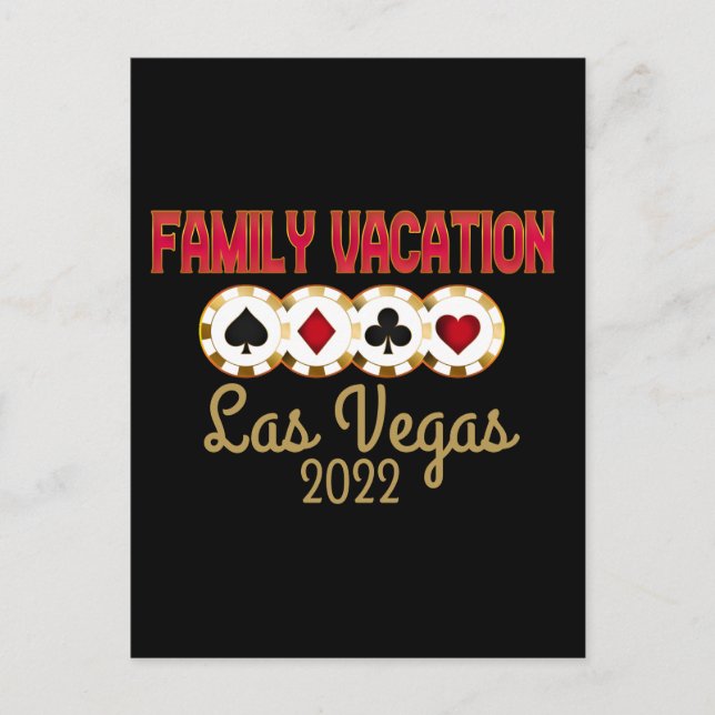 Las Vegas Family Vacation Group Postkarte (Vorderseite)