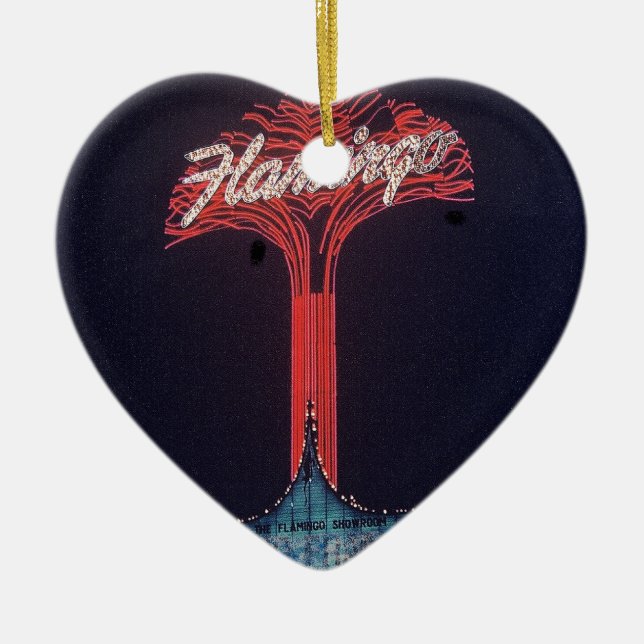 Las Vegas Flamingo Hotel Keramik Ornament (Vorne)