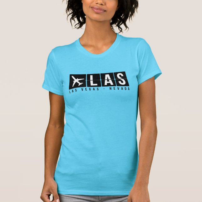 Las Vegas-Flughafen-Code T-Shirt (Vorderseite)