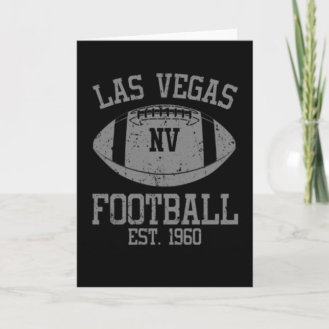 Las Vegas Football Fan Geschenk Idee Karte (Vorderseite)