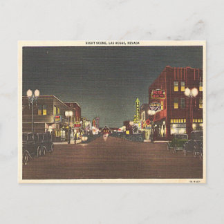 Las Vegas Fremont St. Post Card Neon Postkarte