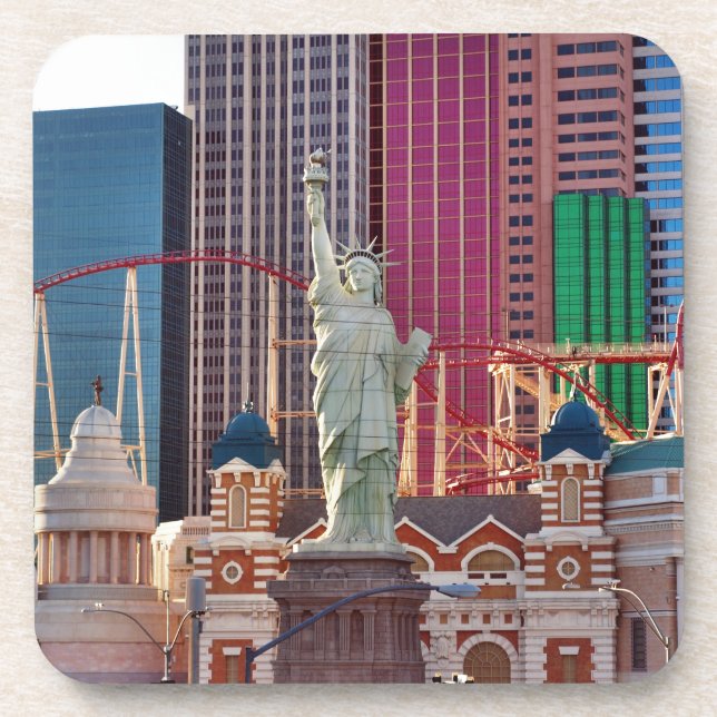 Las Vegas Gambling Game Casino Neo Unterschreiben Getränkeuntersetzer (Vorderseite)