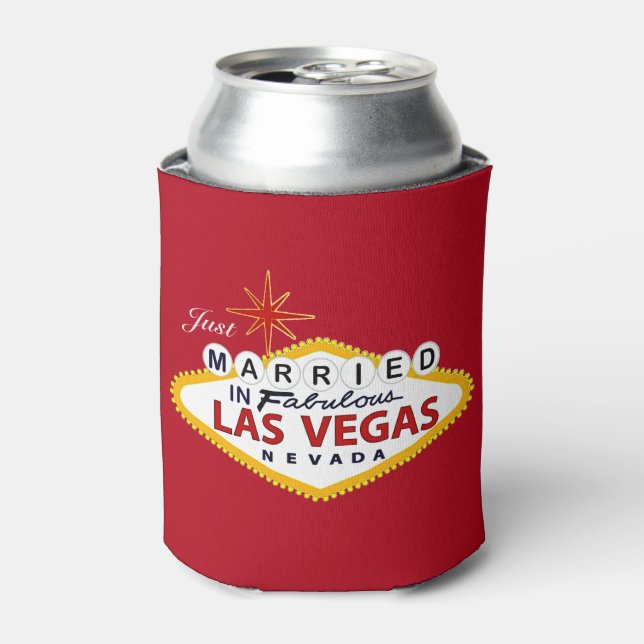 Las Vegas Gastgeschenk Hochzeit Custom Can Cooler Dosenkühler (Kanne Vorderseite)