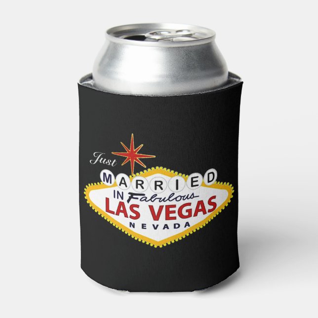 Las Vegas Gastgeschenk Hochzeit Custom Can Cooler Dosenkühler (Kanne Vorderseite)