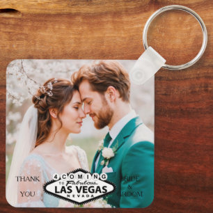 Las Vegas Gastgeschenk Hochzeit Foto Vielen Dank Schlüsselanhänger