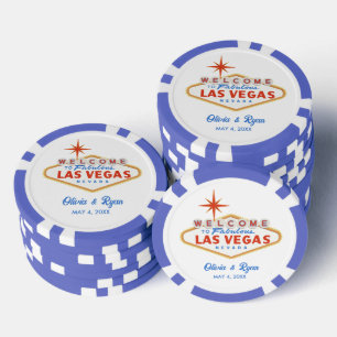 Las Vegas Gastgeschenk Hochzeit Pokerchips