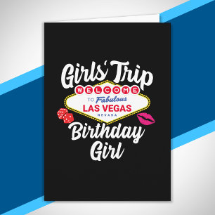 Las Vegas Geburtstag - Vegas Mädchen-Trip zum Gebu Karte