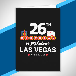 Las Vegas Geburtstagsfeier - 26. Geburtstag in Veg Karte