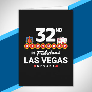 Las Vegas Geburtstagsfeier - 32. Geburtstag in Veg Karte