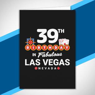 Las Vegas Geburtstagsfeier - 39. Geburtstag in Veg Karte