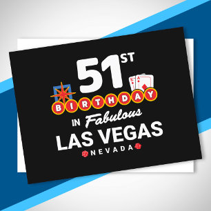 Las Vegas Geburtstagsfeier - 51. Geburtstag in Veg Postkarte
