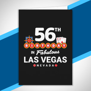 Las Vegas Geburtstagsfeier - 56. Geburtstag in Veg Karte